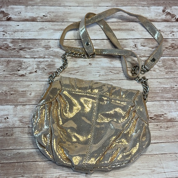 Corso Como Gold Mini Shoulder Handbag Purse Cross Body Mini Bag Genuine leather - Picture 2 of 12
